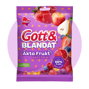 Gott & Blandat Real Fruktgodis 150 g – Vegansk