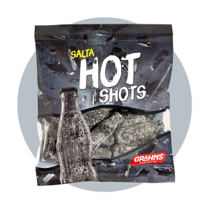 Salmiakgeléflaskor 200 g – Grahns