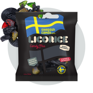 Svenska Lakritsgodis 100 g – Mjuk och smakrik konfekt